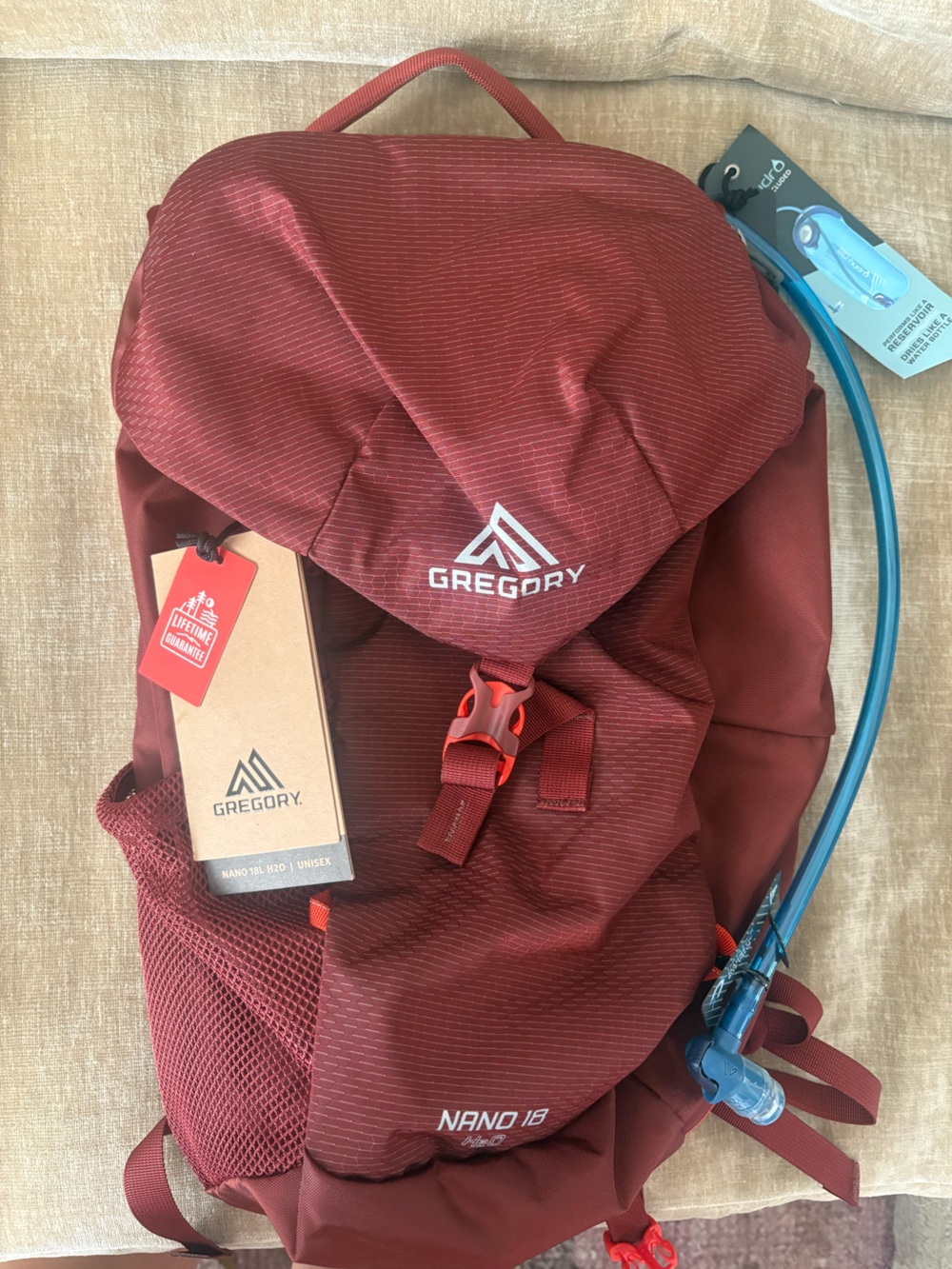NWT Gregory Nano 18 h20 backpack